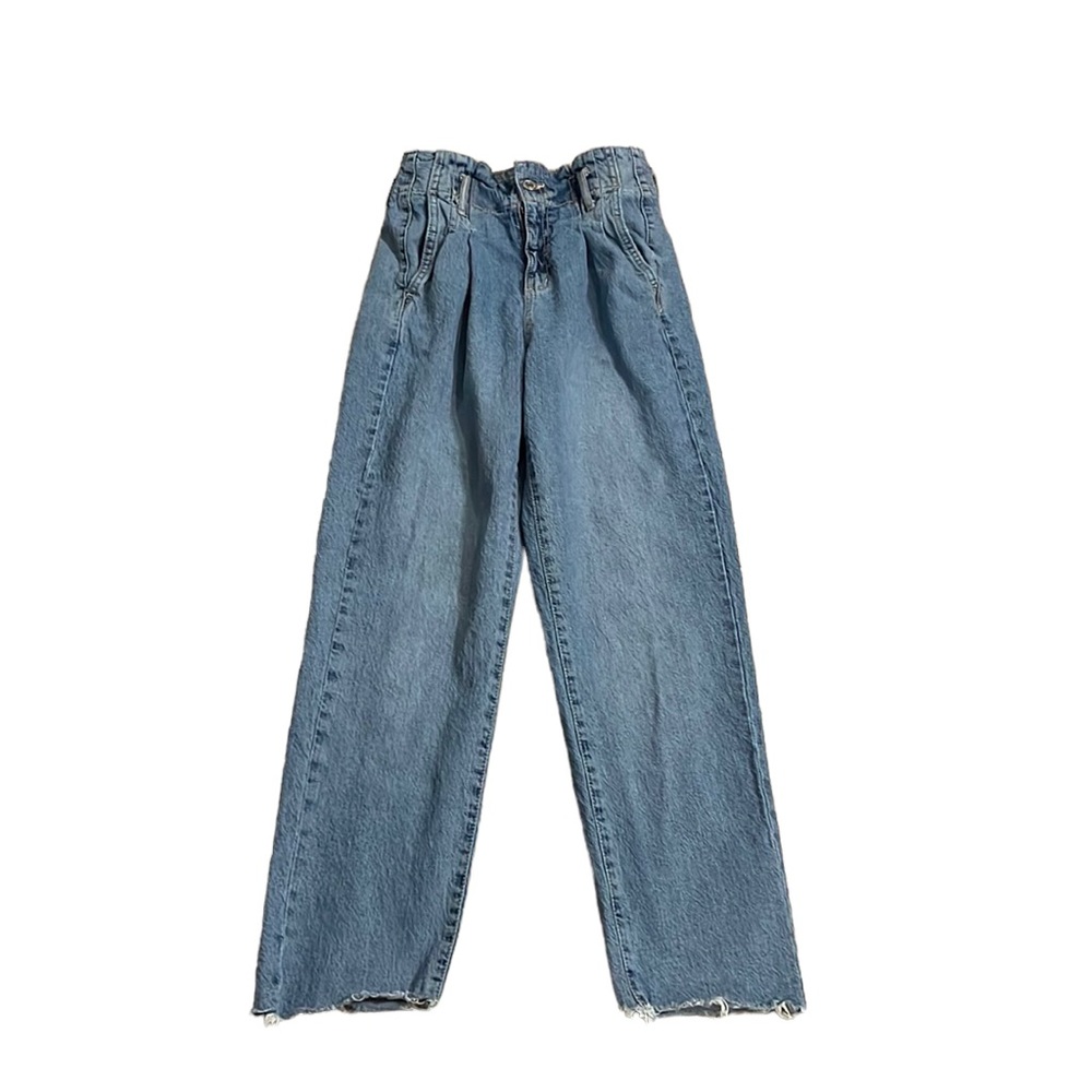 Garage Paperbag Waist Mom Jeans